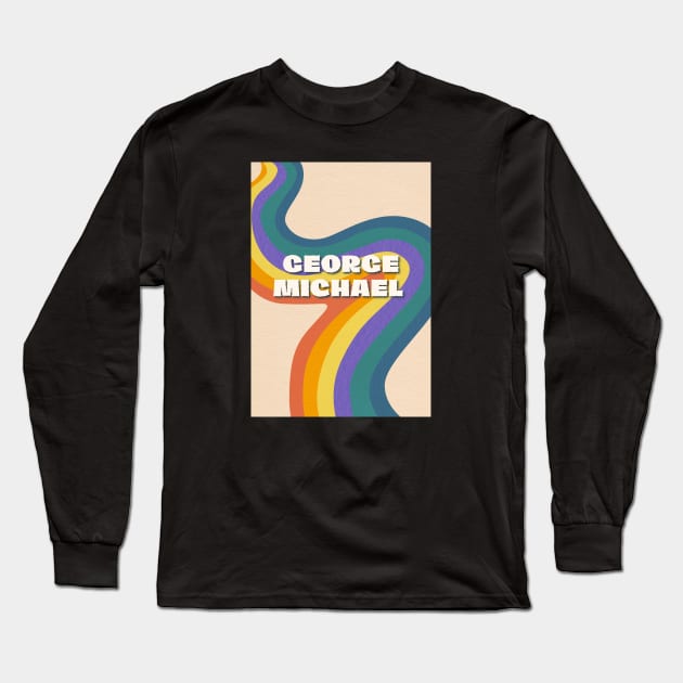 George Michael Long Sleeve T-Shirt by Zby'p